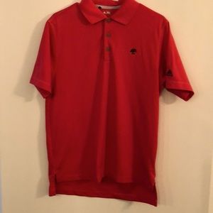 Adidas Climatic golf shirt with collar red